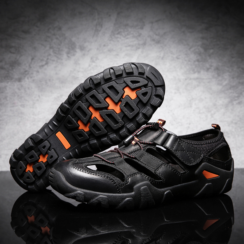 Mens Outdoor Hiking Sandals Summer Beach Closed Toe Water Sandal Waterproof Comfortable Fisherman Adventures Sport Athletic Walking Traveling Shoes Sandles