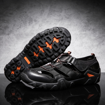 Mens Outdoor Hiking Sandals Summer Beach Closed Toe Water Sandal Waterproof Comfortable Fisherman Adventures Sport Athletic Walking Traveling Shoes Sandles