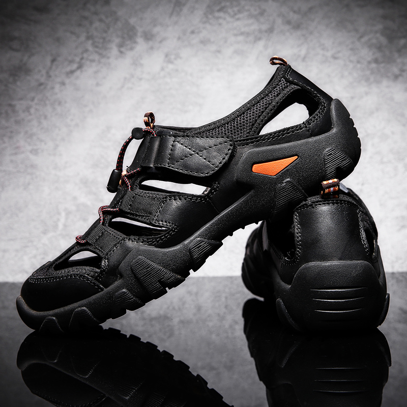 Mens Outdoor Hiking Sandals Summer Beach Closed Toe Water Sandal Waterproof Comfortable Fisherman Adventures Sport Athletic Walking Traveling Shoes Sandles