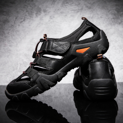 Mens Outdoor Hiking Sandals Summer Beach Closed Toe Water Sandal Waterproof Comfortable Fisherman Adventures Sport Athletic Walking Traveling Shoes Sandles