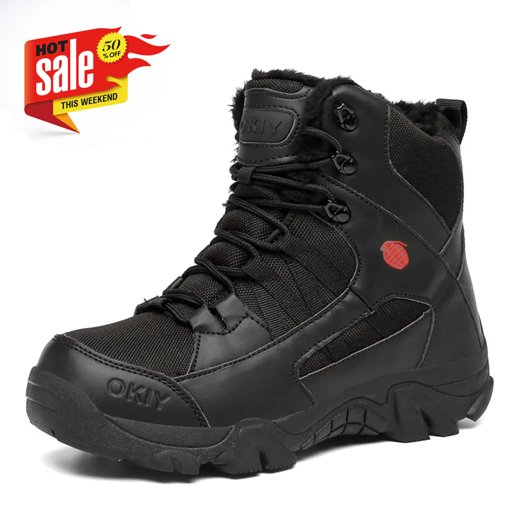 🔥🚀 Hot Sale! Limited Stock! 🌟👟💥Men's Outdoor Ankle Hiking Boots Waterproof Non-slip Anti-puncture Work Boots