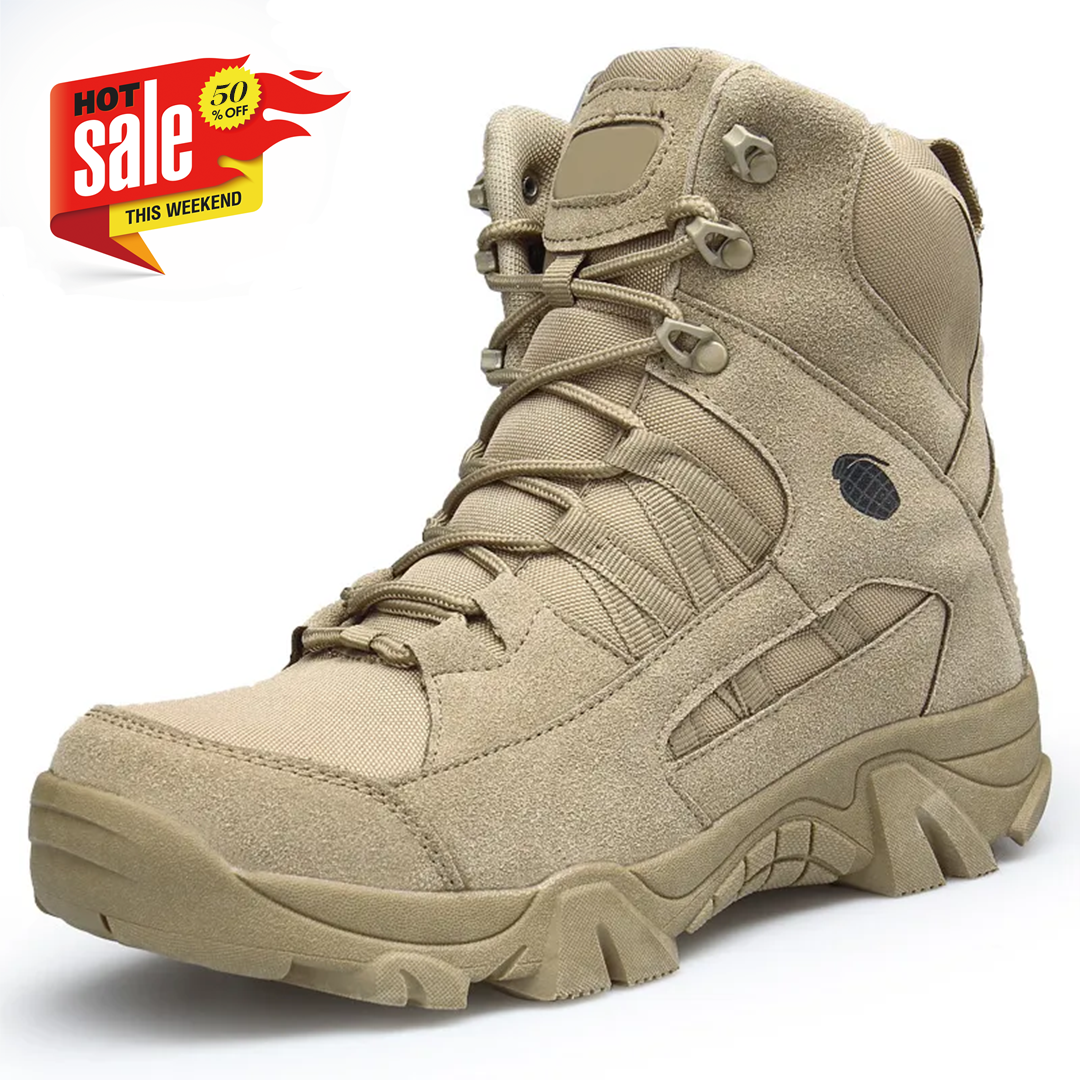 🔥🚀 Hot Sale! Limited Stock! 🌟👟💥Men's Outdoor Ankle Hiking Boots Waterproof Non-slip Anti-puncture Work Boots