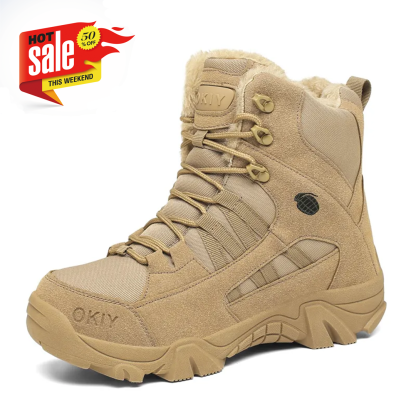 🔥🚀 Hot Sale! Limited Stock! 🌟👟💥Men's Outdoor Ankle Hiking Boots Waterproof Non-slip Anti-puncture Work Boots