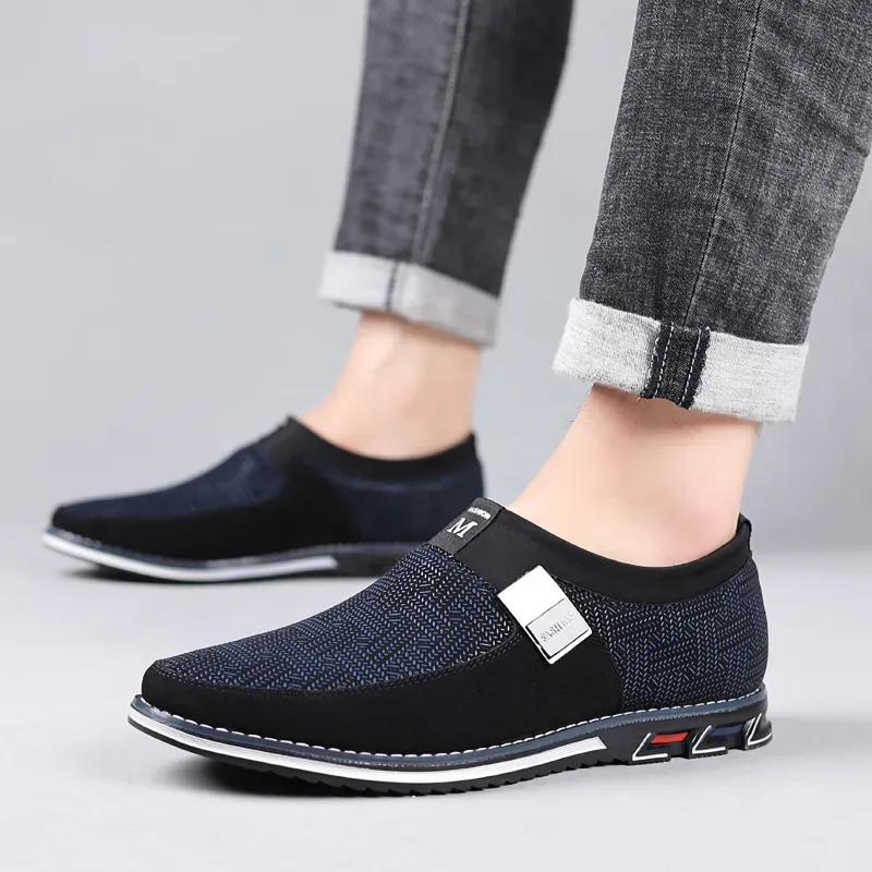 Men Casual Shoes Sneakers Loafers Comfort Walking Shoes Fashion Driving Shoes Luxury Leather Shoes for Male Business Work Office Dress Outdoor
