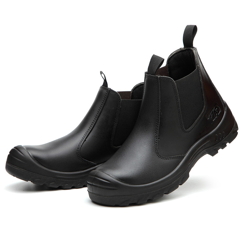 Men's Comfortable Waterd and Oilproof Steel-Toe Box Protecter Iron Workers Chelsea Boots
