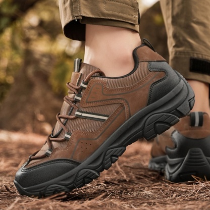 Men's Outdoor Hiking Shoes - Orthopedic, Wide Toe, Arch Support, Waterproof, Anti-Slip, Anti-Puncture, Anti-Smash