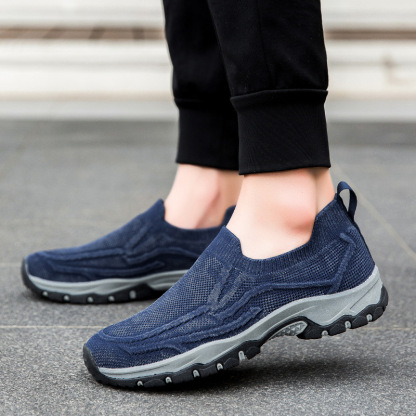 Men's Orthopedic Arch Support Wide Toe Lightweight Breathable Walking Shoes