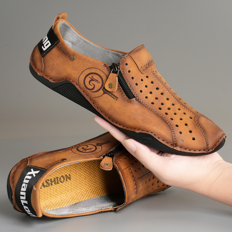 Men's Leather Orthopedic Dress Shoes – Casual Business Shoes for Men, Comfortable Formal Oxfords, Arch Support, Soft & Durable