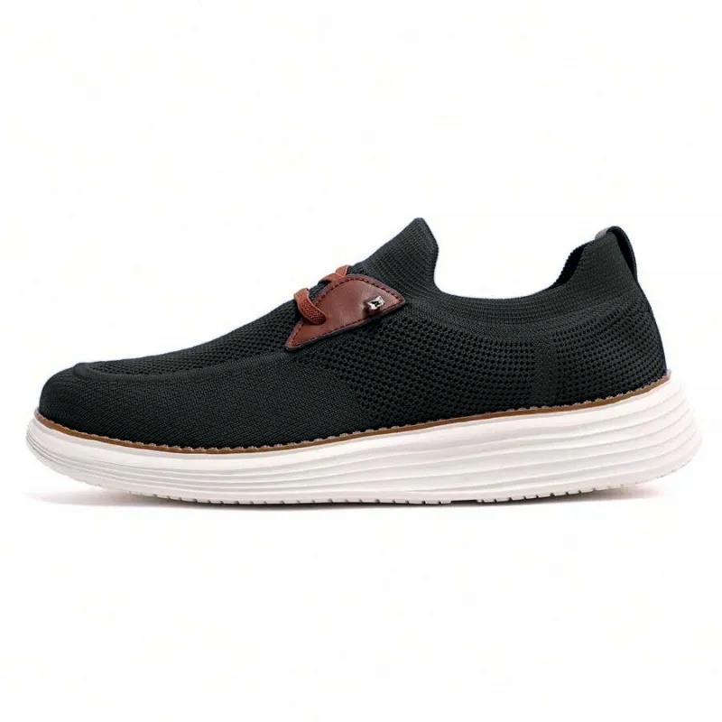 Men's Comfortable Breathable Mesh Running Shoes, Sports Sneakers, Thick Sole Shock Absorption, Foot Pain Relief for All-Day Comfort, Machine Washable
