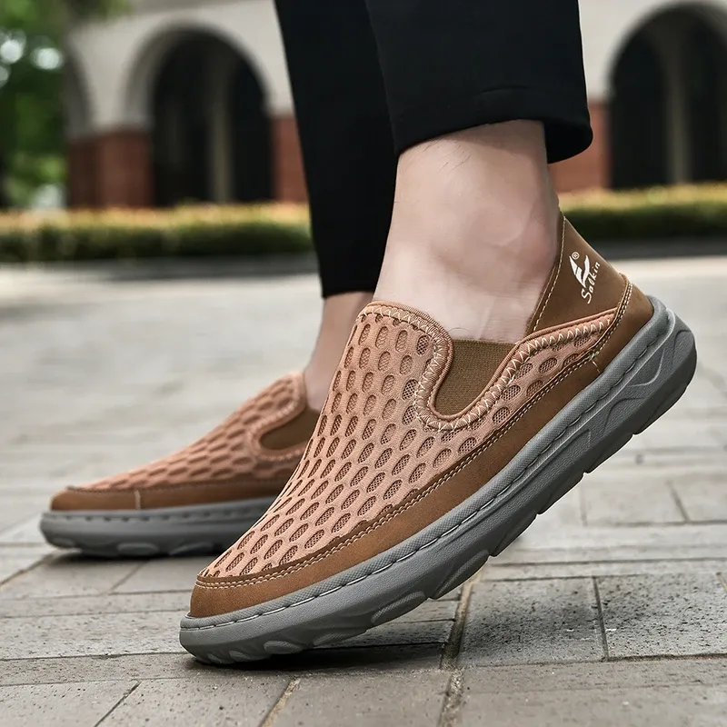 (⏰LAST DAY - 60% OFF🛒)Men’s Orthopedic Walking Shoes – Memory Foam, Arch Support, Comfortable & Lightweight Sneakers