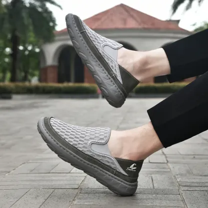 (⏰LAST DAY - 60% OFF🛒)Men’s Orthopedic Walking Shoes – Memory Foam, Arch Support, Comfortable & Lightweight Sneakers