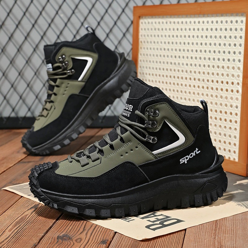 (⏰Limited Time Sale 70% OFF) Men's Outdoor Hiking Boots - Waterproof, Non-Slip, Puncture-Proof And Smash-Proof; Correct Arch Support And Wide Toe - Suitable For Daily Wear And Outdoor Adventures