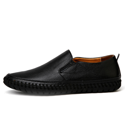 Men Genuine Leather Shoes Slip On