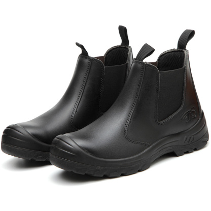 Men's Comfortable Waterd and Oilproof Steel-Toe Box Protecter Iron Workers Chelsea Boots