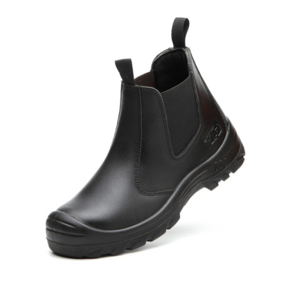 Men's Comfortable Waterd and Oilproof Steel-Toe Box Protecter Iron Workers Chelsea Boots