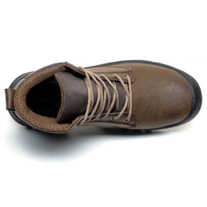 Men‘s Work Safety Comfortable Durable LightWeight Safety Steel Toe Super Fiberskin Leather Boots