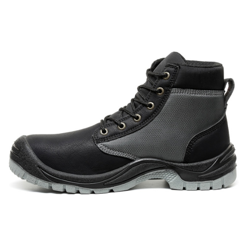 Men‘s Work Safety Comfortable Durable LightWeight Safety Steel Toe Super Fiberskin Leather Boots