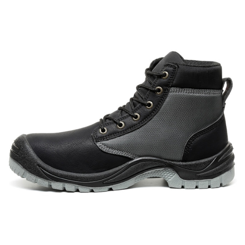 Men‘s Work Safety Comfortable Durable LightWeight Safety Steel Toe Super Fiberskin Leather Boots