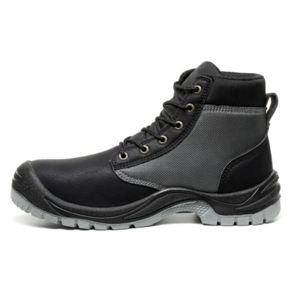 Men‘s Work Safety Comfortable Durable LightWeight Safety Steel Toe Super Fiberskin Leather Boots
