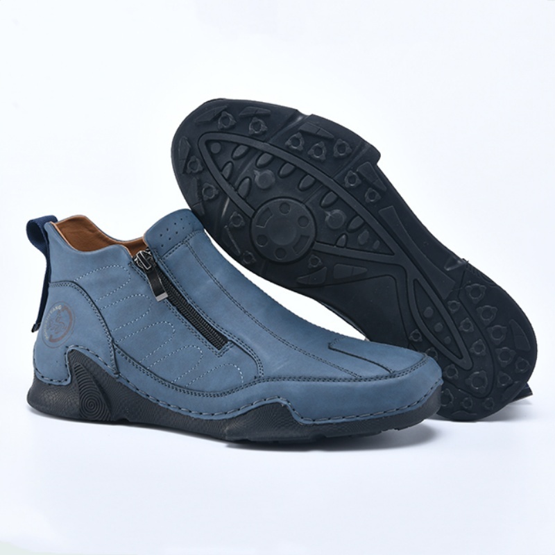Men's Spring/Summer Essential High-Top Lightweight Side Zipper Tooling Boots