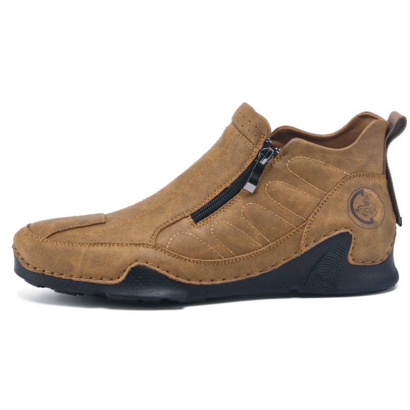 Men's Spring/Summer Essential High-Top Lightweight Side Zipper Tooling Boots