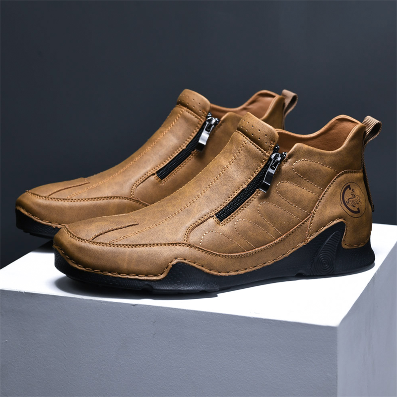 Men's Spring/Summer Essential High-Top Lightweight Side Zipper Tooling Boots