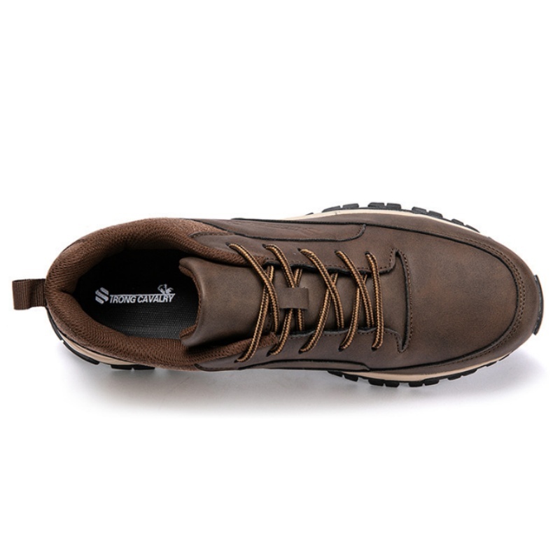 Orthopedic Mens Sneakers,Men's Comfortable Genuine Leather Sneakers with Arch Support and Shock Absorption,Slip On Walking Shoes Casual Outdoor Sports Shoe