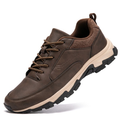 Orthopedic Mens Sneakers,Men's Comfortable Genuine Leather Sneakers with Arch Support and Shock Absorption,Slip On Walking Shoes Casual Outdoor Sports Shoe