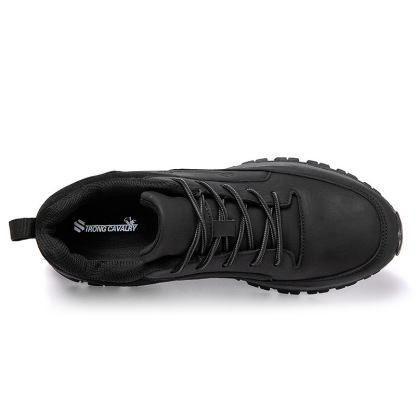 Orthopedic Mens Sneakers,Men's Comfortable Genuine Leather Sneakers with Arch Support and Shock Absorption,Slip On Walking Shoes Casual Outdoor Sports Shoe