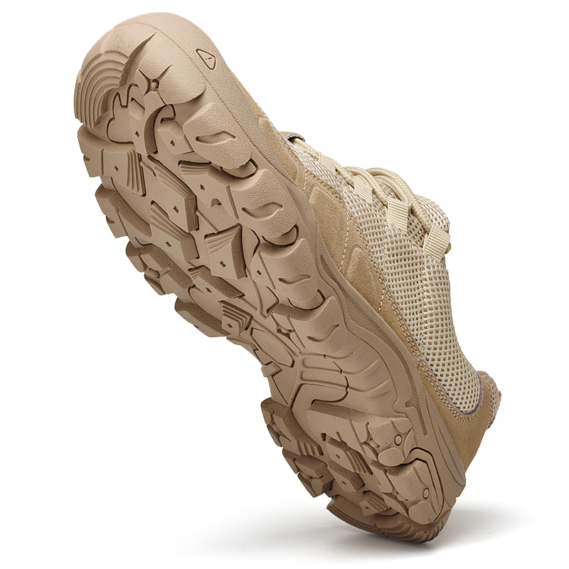 Mens Canvas Breathable Waterproof Hiking Walking Shoes Wide Toe Lace Up Anti-Collision Non-Slip Sneakers Lightweight Outdoor Casual Durable Trekking Trail Shoes