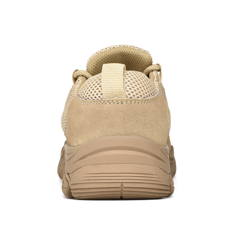 Mens Canvas Breathable Waterproof Hiking Walking Shoes Wide Toe Lace Up Anti-Collision Non-Slip Sneakers Lightweight Outdoor Casual Durable Trekking Trail Shoes