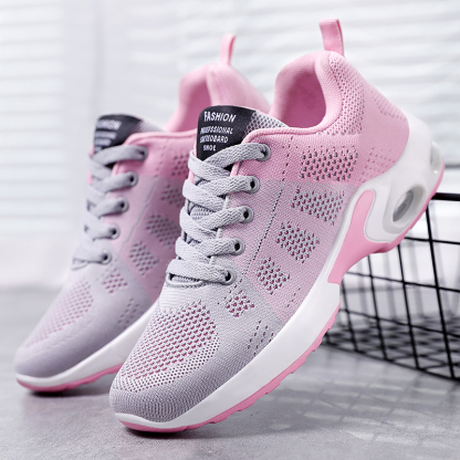Womens Sneakers Air Cushion Running Shoes Lightweight Tennis Walking Shoes Mesh Breathable Gym Work Fashion Sneakers Athletic Comfortable Casual