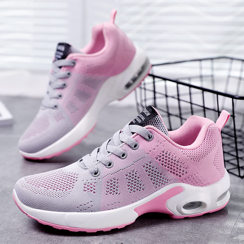 Womens Sneakers Air Cushion Running Shoes Lightweight Tennis Walking Shoes Mesh Breathable Gym Work Fashion Sneakers Athletic Comfortable Casual