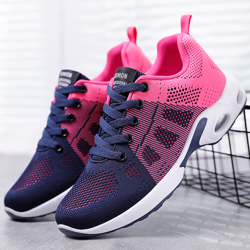 Womens Sneakers Air Cushion Running Shoes Lightweight Tennis Walking Shoes Mesh Breathable Gym Work Fashion Sneakers Athletic Comfortable Casual