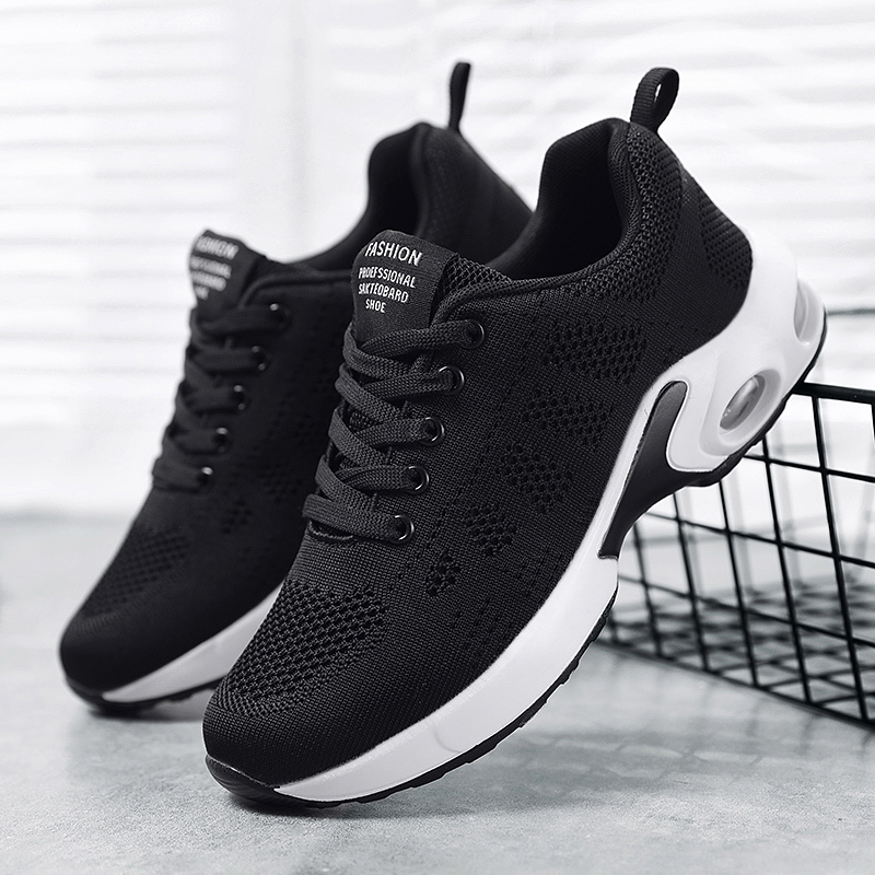 Womens Sneakers Air Cushion Running Shoes Lightweight Tennis Walking Shoes Mesh Breathable Gym Work Fashion Sneakers Athletic Comfortable Casual