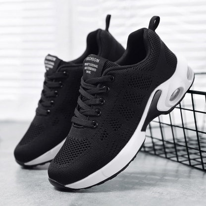 Womens Sneakers Air Cushion Running Shoes Lightweight Tennis Walking Shoes Mesh Breathable Gym Work Fashion Sneakers Athletic Comfortable Casual