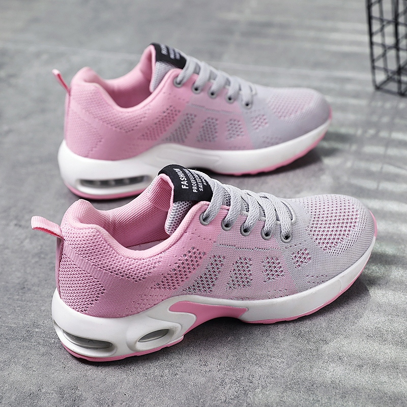 Womens Sneakers Air Cushion Running Shoes Lightweight Tennis Walking Shoes Mesh Breathable Gym Work Fashion Sneakers Athletic Comfortable Casual