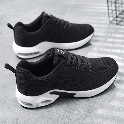 Womens Sneakers Air Cushion Running Shoes Lightweight Tennis Walking Shoes Mesh Breathable Gym Work Fashion Sneakers Athletic Comfortable Casual