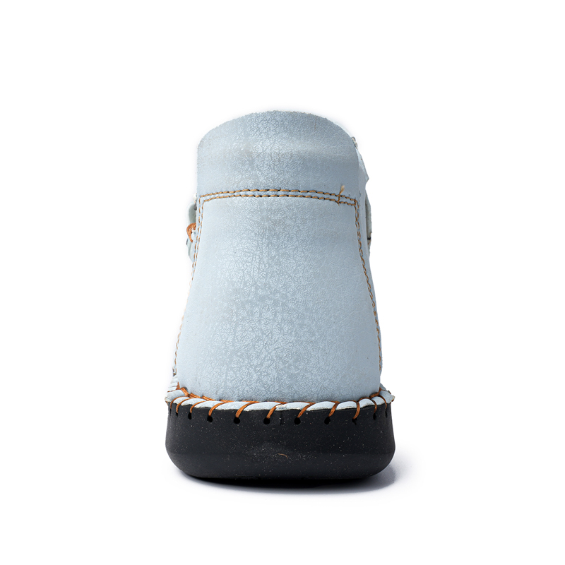 Mens Casual Leather Shoes Ankle Chukka Boots Slip On Lightweight Loafers Mid top Walking Driving Shoes for Male