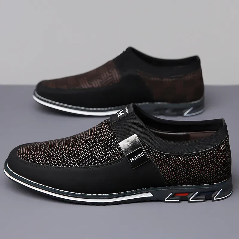 Men Casual Shoes Sneakers Loafers Comfort Walking Shoes Fashion Driving Shoes Luxury Leather Shoes for Male Business Work Office Dress Outdoor