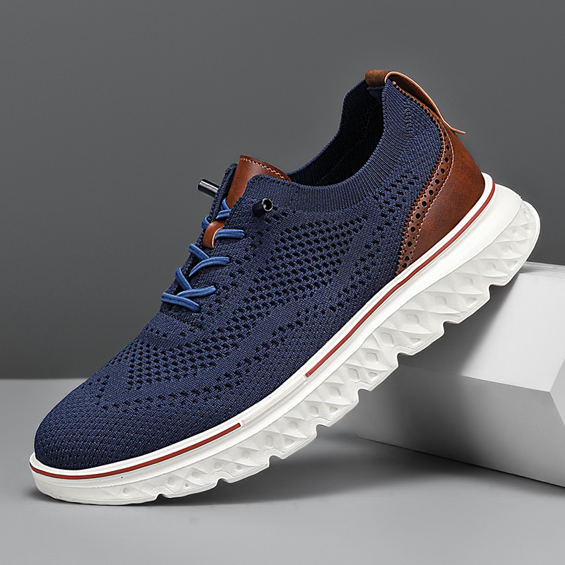 Men Oxfords Lace-Up Lightweight Casual Walking Shoes Comfortable Dress Shoes for Men Mens wearbreeze Shoes Breeze Urban Shoes for Men Men's Mesh Dress Sneakers Business Shoes
