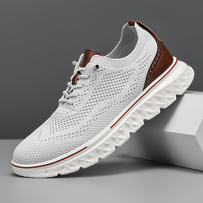 Men Oxfords Lace-Up Lightweight Casual Walking Shoes Comfortable Dress Shoes for Men Mens wearbreeze Shoes Breeze Urban Shoes for Men Men's Mesh Dress Sneakers Business Shoes