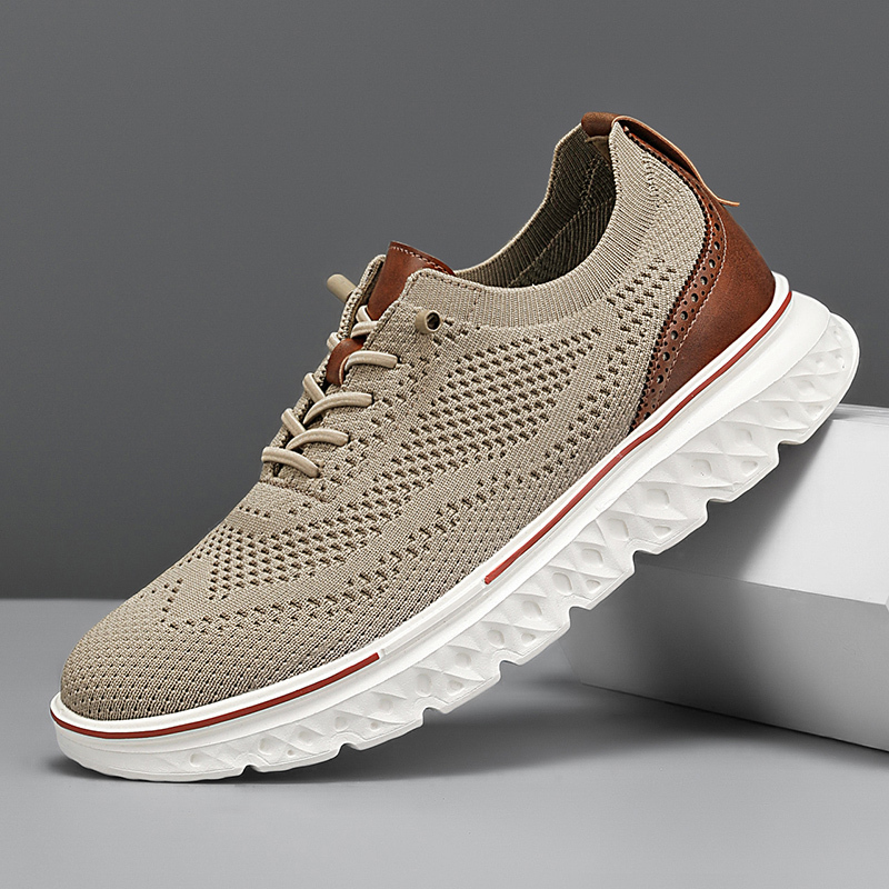 Men Oxfords Lace-Up Lightweight Casual Walking Shoes Comfortable Dress Shoes for Men Mens wearbreeze Shoes Breeze Urban Shoes for Men Men's Mesh Dress Sneakers Business Shoes