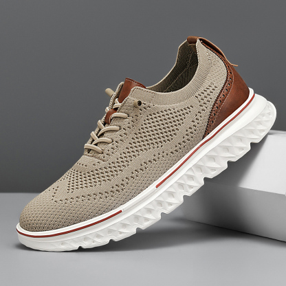 Men Oxfords Lace-Up Lightweight Casual Walking Shoes Comfortable Dress Shoes for Men Mens wearbreeze Shoes Breeze Urban Shoes for Men Men's Mesh Dress Sneakers Business Shoes