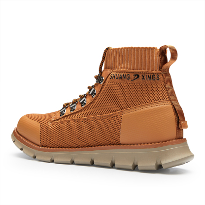 Mens Mid-Top Casual Breathable Sneaker Chukka Boots with Memory Foam insole