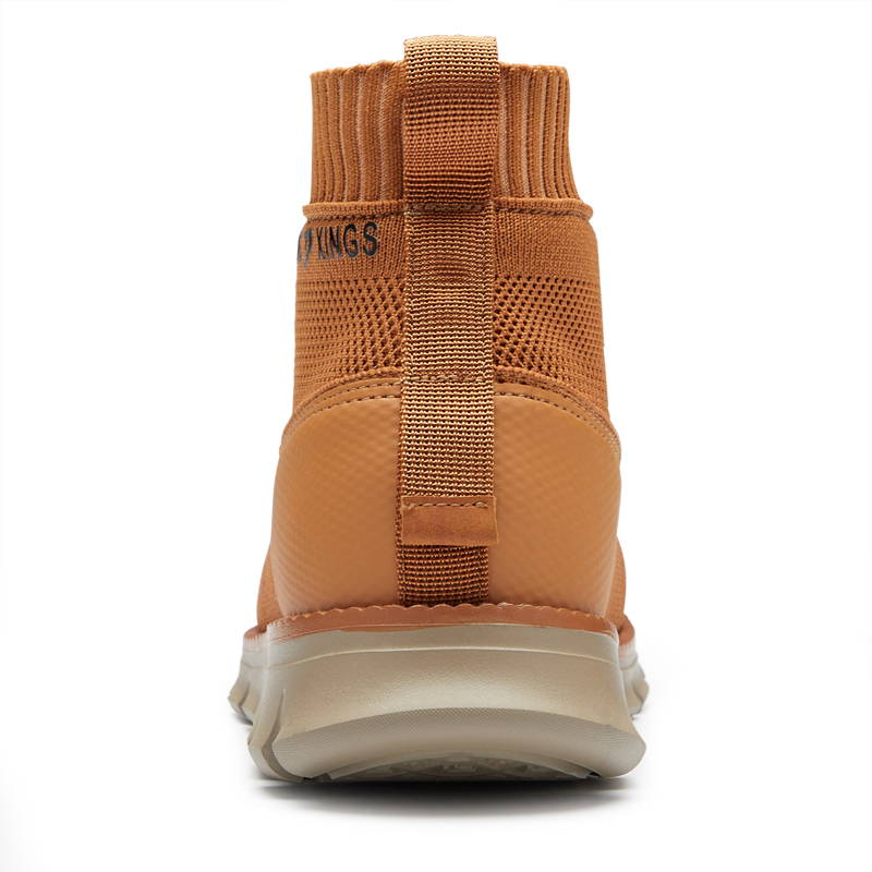 Mens Mid-Top Casual Breathable Sneaker Chukka Boots with Memory Foam insole