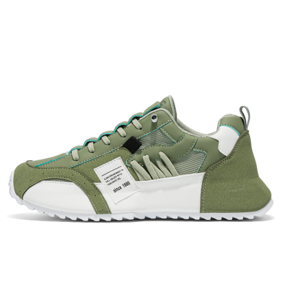 Comfy Trendy Platform Shoes for Outdoor Walking Jogging Camping, All Seasons Men's Lace Up Sneakers