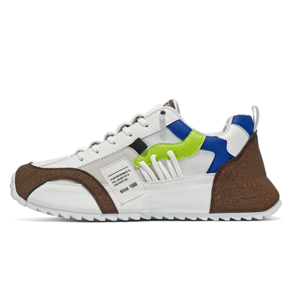 Comfy Trendy Platform Shoes for Outdoor Walking Jogging Camping, All Seasons Men's Lace Up Sneakers