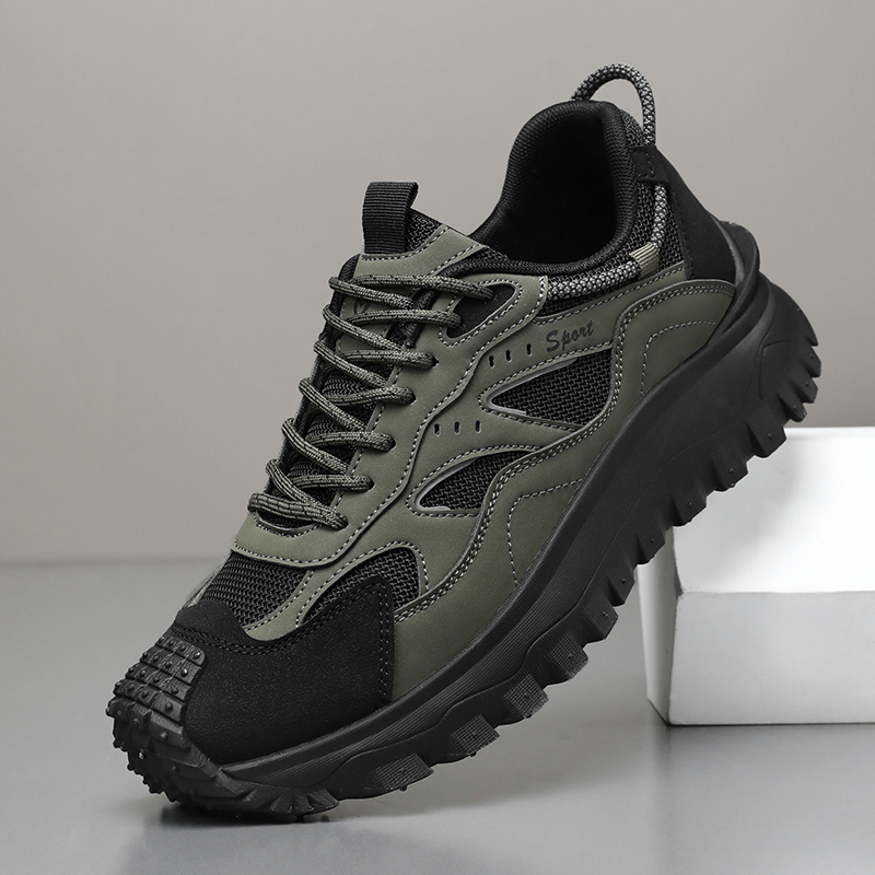 Plus Size 2025 Spring Men's Casual Fashion Sneakers Match Color Striped Street Style Lace-up Low-top Tire Pattern Sole Wear Resistant Non-Slip 004