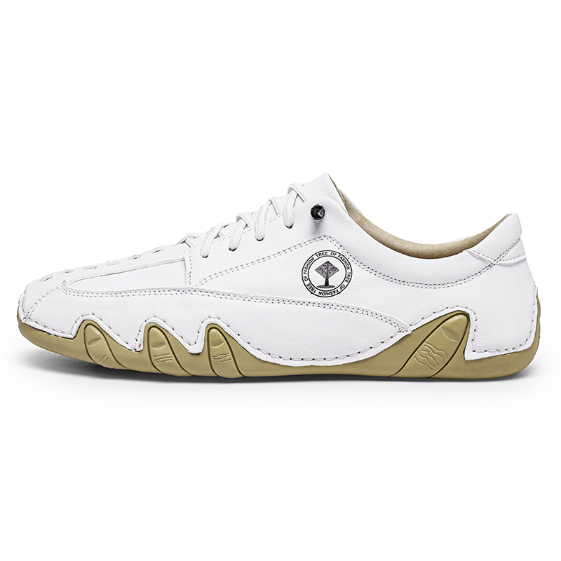 (🎁Free Orthotic Insoles🔥)Men’s Handmade Premium Cowhide Leather Lace-Up Dress Shoes with Arch Support, Breathable for Summer Walking & Driving -1